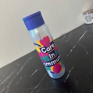 Colorful Water Bottle with Floral Design